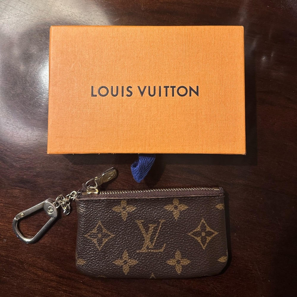 Louis Vuitton Brown Monogram Key Pouch / Card Holder